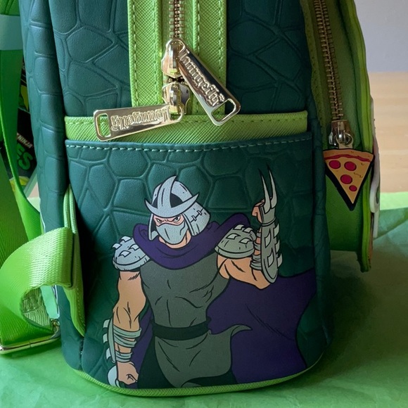 🐢🍕🐢 LOUNGEFLY TEENAGE MUTANT NINJA TURTLES BACKPACK 🍕🐢🍕 NWT 🐢🍕🐢 - Picture 10 of 16